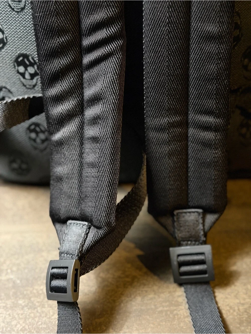 Alexander McQueen Black Metropolitan Biker Skull Backpack - NWOT